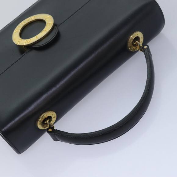 CELINE Circle Hand Bag Leather Black - Picture 6 of 13
